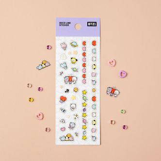 NS홈쇼핑 BT21미니니 데코라인스티커 굿즈 제작 팬시[32143067]