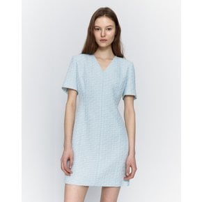 [23SS] [LF몰 단독] Light Blue Tweed Mini Dress JSDR3B900B1