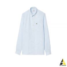 라코스테 24 Logo Patch Regulator Fit Linen Long-Sleeved Shirt (CH5692-T01) (로고