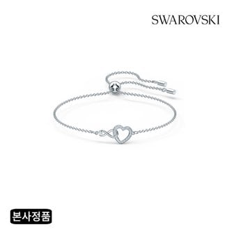 스와로브스키 [본사정품/쇼핑백증정] Swa Infinity 로듐 팔찌 M 5524421