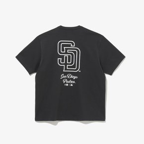 MLB 샌디에이고 파드리스 레터링 티셔츠 다크 섀도우_14179156