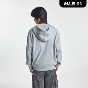 MLB [코리아공식] 쿠퍼스 등판 빅로고 오버핏 후드집업 NY (D.Melange Grey)