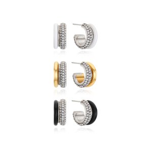 Triple Mix Ring Earrings_VH249OEA009M