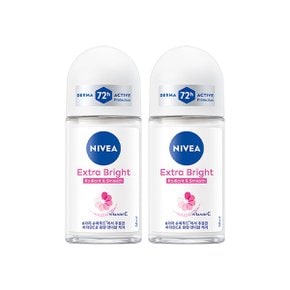 데오드란트 롤온 엑스트라 브라이트 50ml X2개