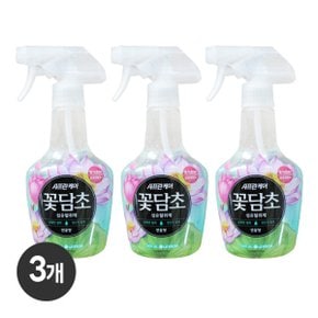 샤프란 꽃담초 섬유탈취제 연꽃향 400ml x 3개 냄새 의류 상쾌 관리