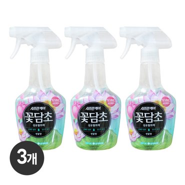  샤프란 꽃담초 섬유탈취제 연꽃향 400ml x 3개 냄새 의류 상쾌 관리