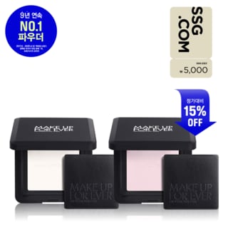 메이크업포에버 [단독/5천원상품권/정상가12만4천원] NEW HD SKIN 퍼펙팅 프레스드 파우더 듀오 15% 할인세트