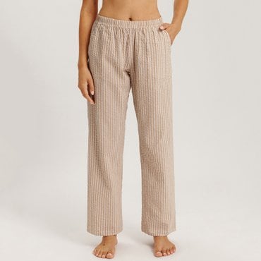 한로 Sleep & Lounge 밴딩 롱 팬츠 (74848_raffia stripe)