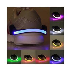 클립 LED 신발 라이트 야간 러닝 안전 자전거 미니 밝은 달리기 야간러닝 경고 경고등