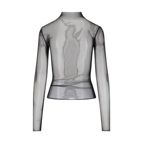 더 프랭키 샵 여성 티셔츠 롱 긴팔 SS25 롱 긴팔 TULIA MESH TEEBLACK