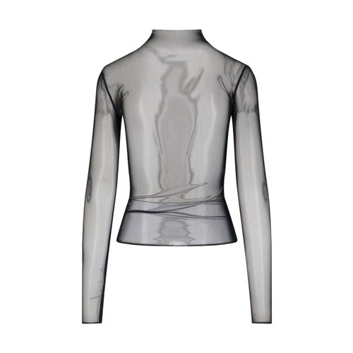 더 프랭키 샵 여성 티셔츠 롱 긴팔 SS25 롱 긴팔 TULIA MESH TEEBLACK
