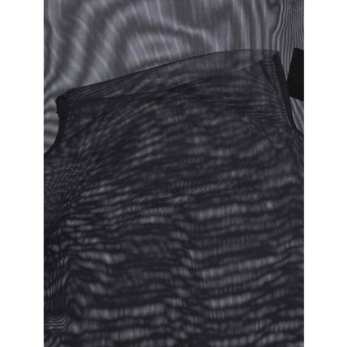 THE FRANKIE SHOP T shirts Long Sleeve SS25 TULIA LONG SLEEVE MESH TEEBLACK