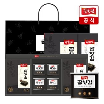 광천김 곱창김 선물세트 (곱창캔김4캔+곱창전장10봉+쇼핑백)