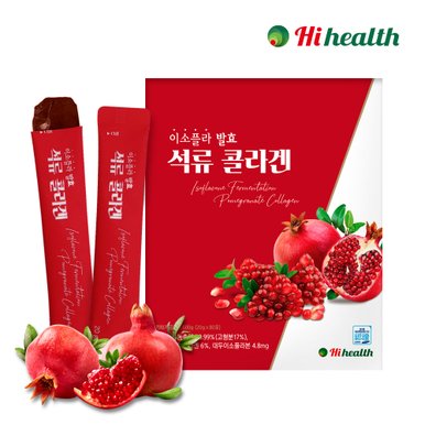 [하이헬스] 이소플라 발효 석류 콜라겐 젤리 스틱 (20g x 80포) 1박스