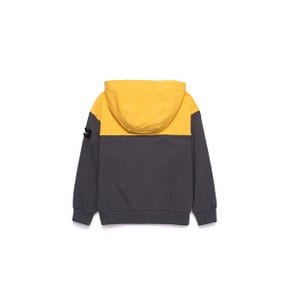 내셔널지오그래픽 키즈 N203KHD920 절개 배색 로고 변형 HOODY BAMBOOYELLOW