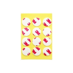 3M 강력 폼 양면테이프 원형 15mm 12개입