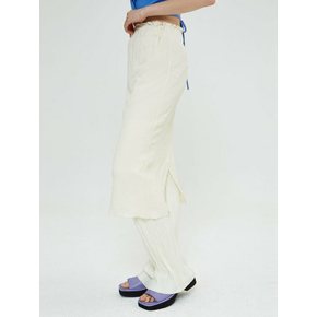 RELAXED SEERSUCKER SKIRT (CREAM)