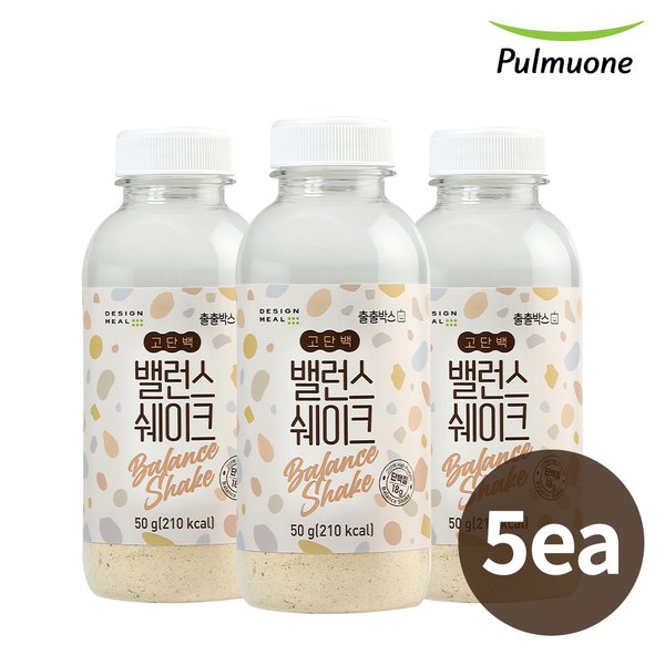 식품 디자인밀 밸런스쉐이크 50g X5개 단백질 식사대용 균형 영양식
