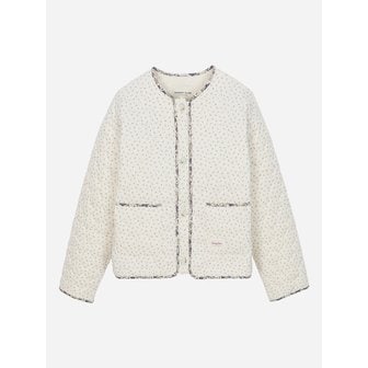 써스데이아일랜드 잔꽃 프린트 퀼팅 점퍼_T262MJP133W