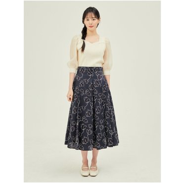 JJ지고트 볼륨 플리츠 플레어 스커트 GP7A0SK121