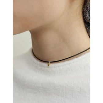 러브미몬스터 Mini Heart Leather Choker