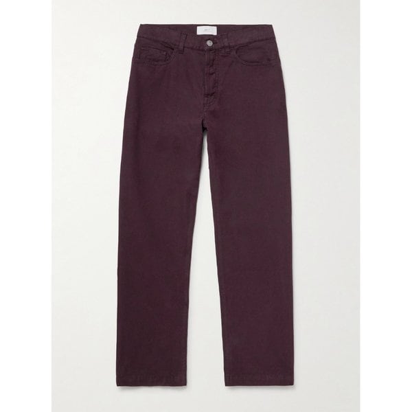 미스터 피 에드워드 스트레이트 레그 코튼 캔버스 트라우저 46376663162889176