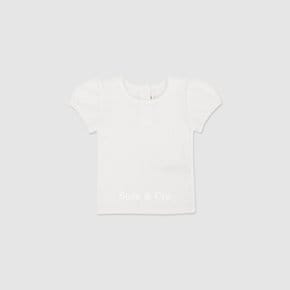 mini 플리네 티셔츠 ㅡ 바닐라화이트