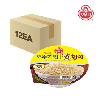 오뚜기 맛있는 오뚜기밥 찰현미 210g x 12개