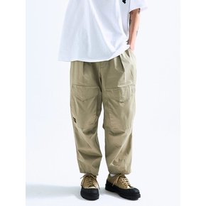 MIL-LABEL POCKET WIDE FIT BALLOON PANTS 헤리티지베이지