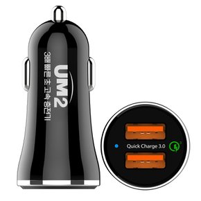 QC3.0 차량용 듀얼 USB 고속 충전기(2PORT) QC36W 아이폰 갤럭시