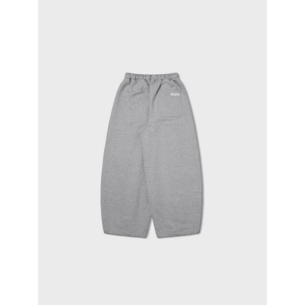 Valley Tuck Sweat Balloon Pants - Grey