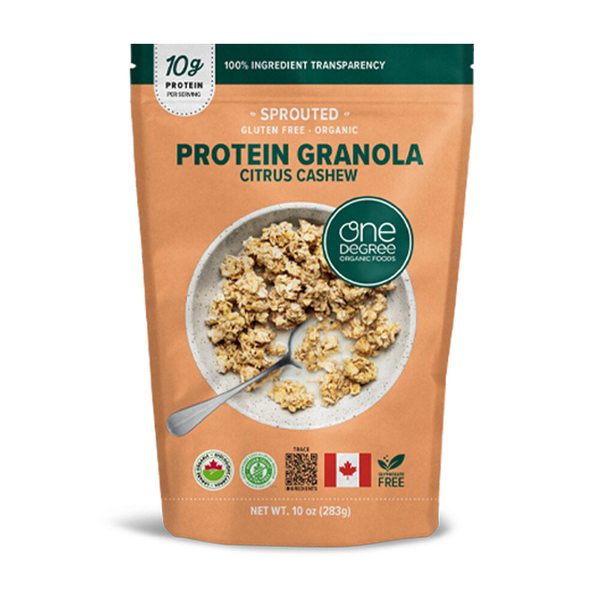 원디그리 유기농 시트러스 캐슈넛 프로틴 그래놀라 283g 1봉
