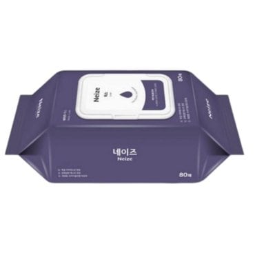 신세계 규격 미래생활 네이즈 럭스 엠보싱 캡형 물티슈 80매