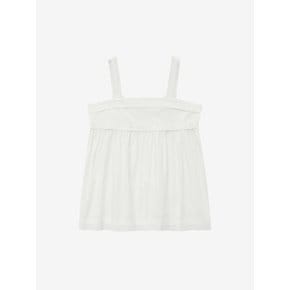 PUNCHING SLEEVELESS TOP_WHITE