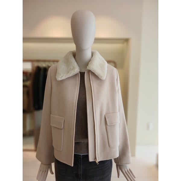 [여주점] 씨씨콜렉트 퍼카라집업숏코트 E254msg154