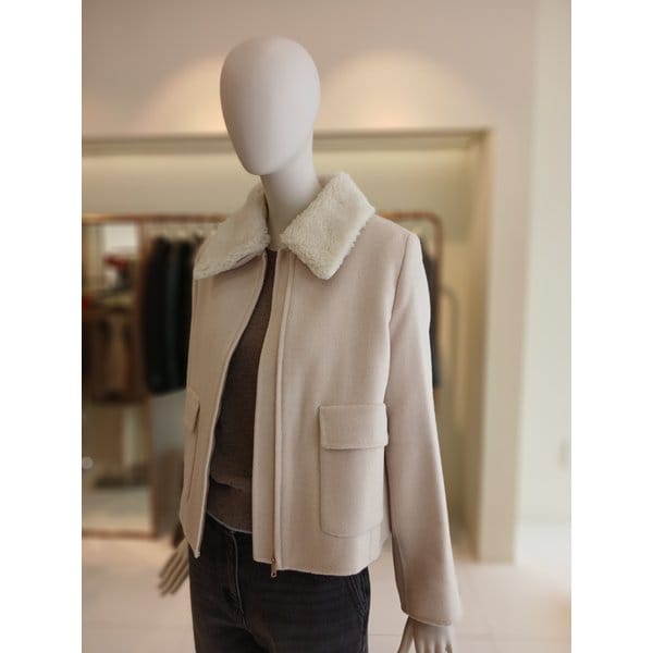 [여주점] 씨씨콜렉트 퍼카라집업숏코트 E254msg154