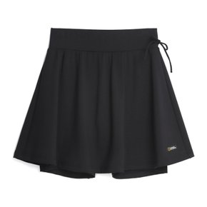 N262WWL410 여성 워터 레깅스 스커트 BLACK
