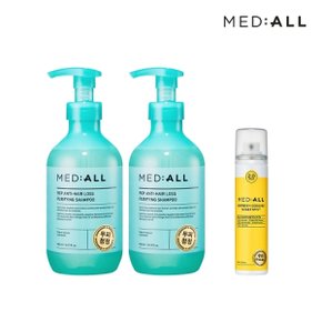 메디올 탈모완화 퓨리파잉 샴푸 480ml 2개+스칼프 미스트80ml