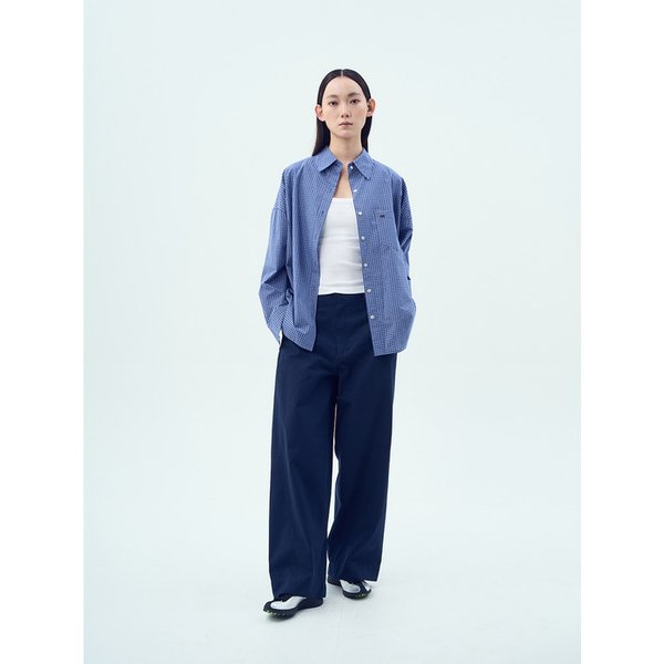 COTTON STITCH PANTS (NAVY)