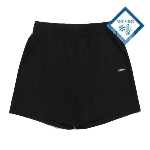 [여주점] N242WHP070 여성 쿨링 4부 숏팬츠 카본 블랙