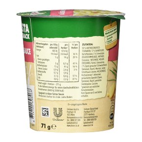 크노르 Knorr 치즈 크림소스 즉석 컵 파스타 71g