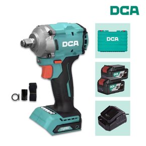 DCA ADPB358EM 임팩렌치 20V 4.0Ah 2팩/일반충전기 최대500N.m DTW300급