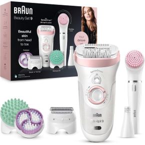 영국 브라운 시리즈9 Braun Silkepil 9 Beauty Set Hair Removal With SensoSmart Epilator Face