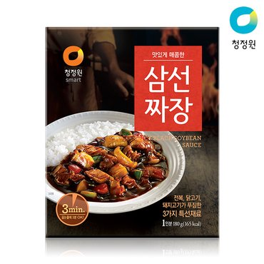 청정원 삼선짜장 180g 레토르트