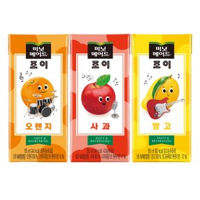 미닛메이드, 195ml 32팩 3종 (오렌지32+사과32+망고32) / 총 96팩