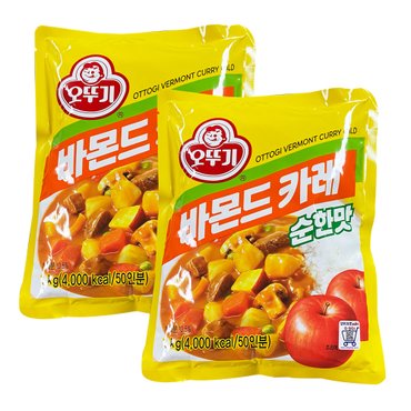 오뚜기 바몬드카레 1kg 순한맛 2개