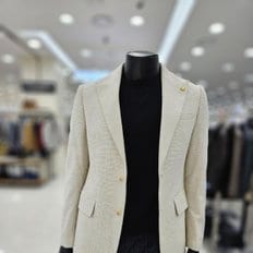 지이크 [24S/S] 아이보리 면혼방 캐주얼 자켓 FIE4305