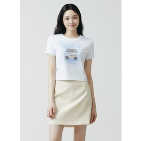 [24S/S] 그래픽 포인트 크롭 티셔츠 ITO4WTS130