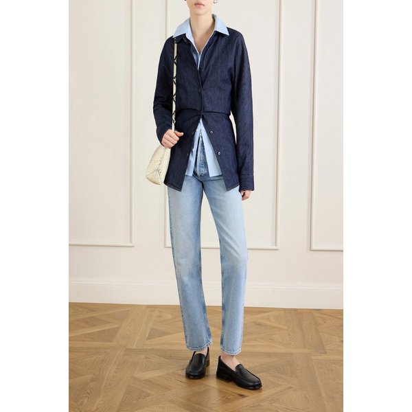 90s 핀치 웨이스트 크롭 하이웨이스트 스트레이트 진 46376663163028854