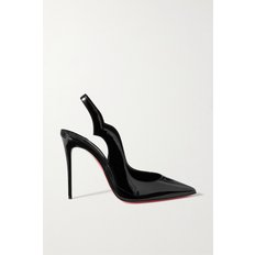 Hot Chick Sling Patent-leather Slingback Pumps 블랙